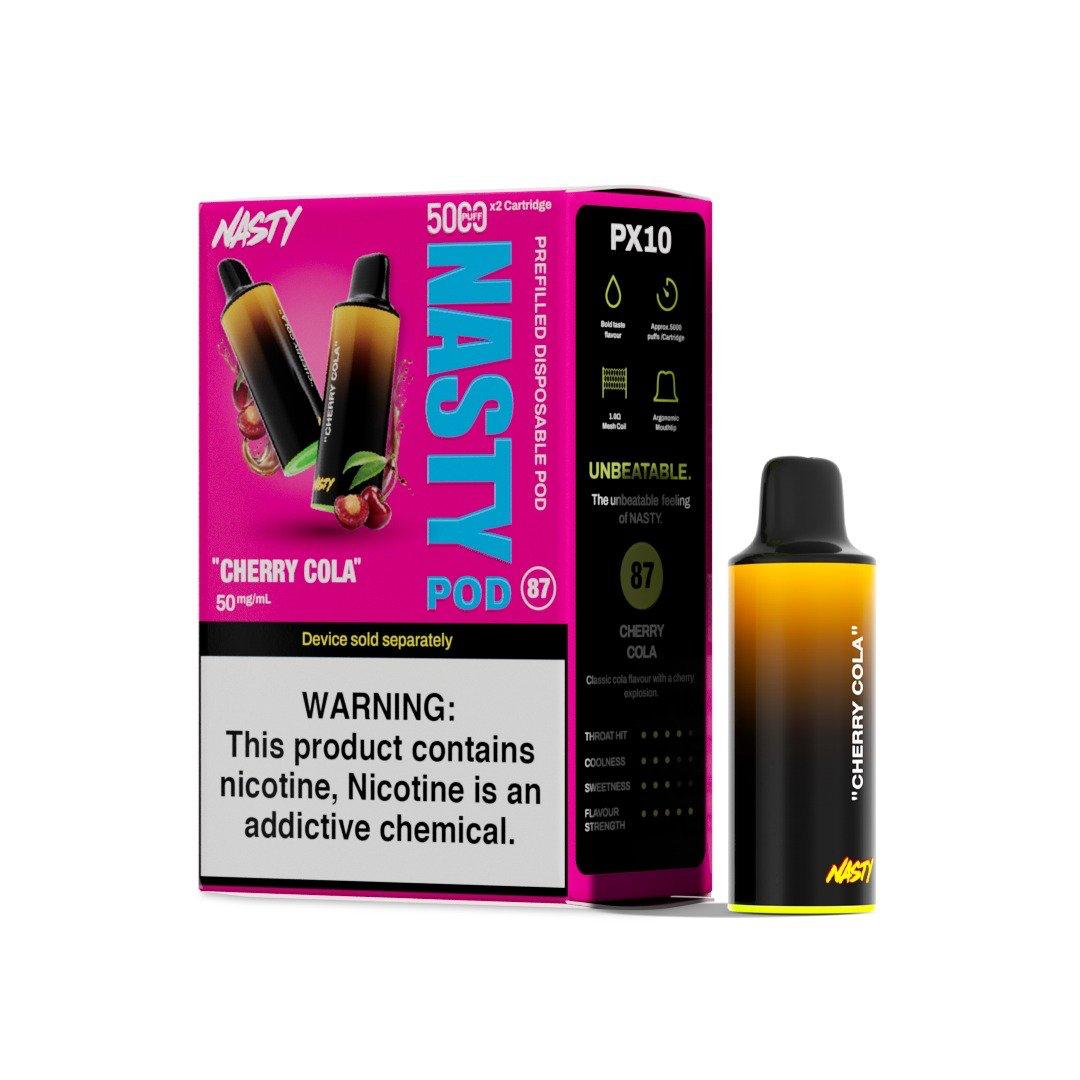 NASTY Disposable Pod - Cherry Cola - 5000 Puffs - 50mg - 50ml