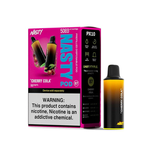 NASTY Disposable Pod - Cherry Cola - 5000 Puffs - 50mg - 50ml