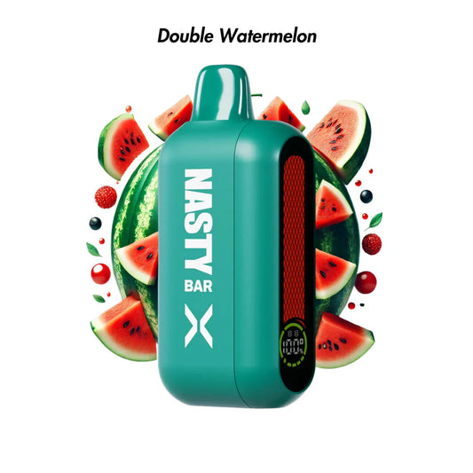 Nasty Bar X Disposable - Double Watermelon - 14000 Puffs - 50mg - 50ml