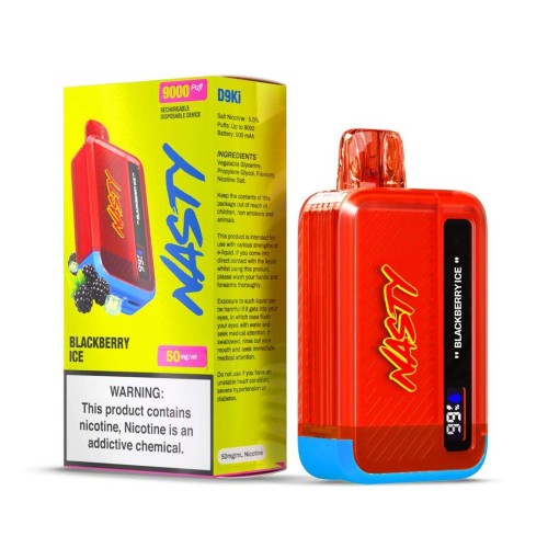 Nasty Disposable - Blackberry Ice - 9000 Puffs - 50mg - 50ml